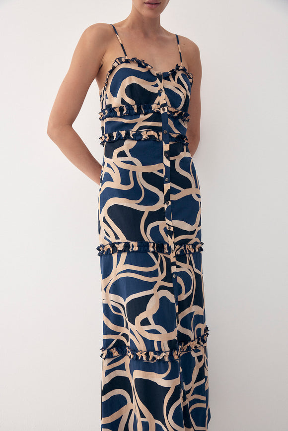 Color: swimming-print-dusk