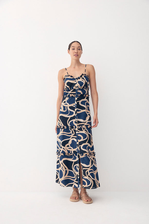 Color: swimming-print-dusk