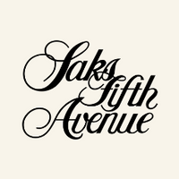  a black and white photo of the words saks fifth avenue.