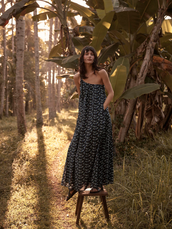 Print | One Shoulder Maxi Dress | Otto Maxi By Bird & Knoll