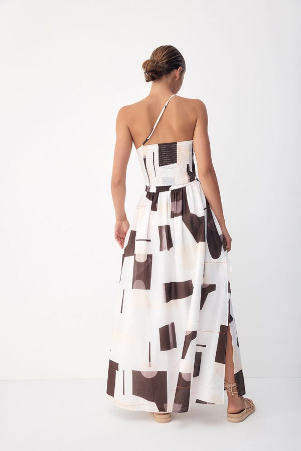 Color: Shadow Play Print Chocolate